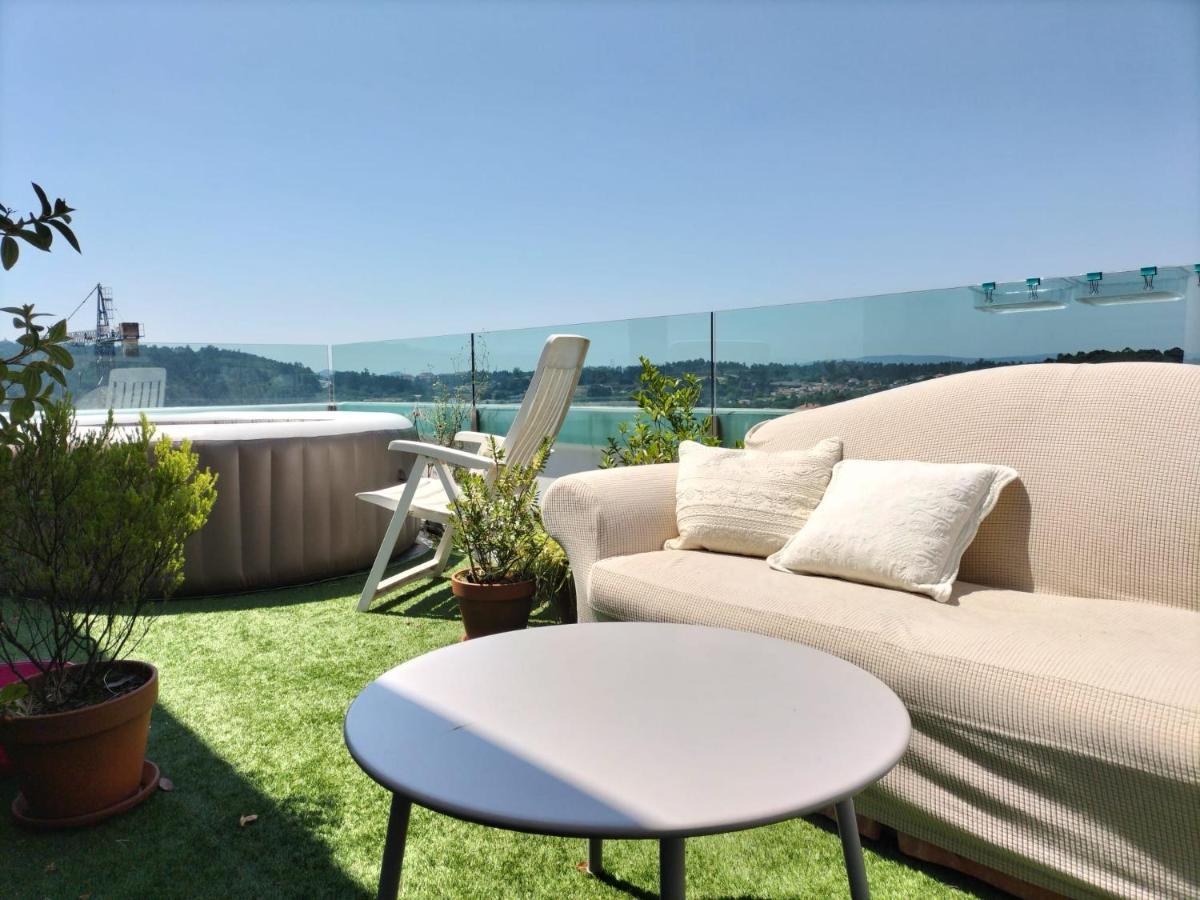 Апартаменты Preciosa Habitacion Doble En Atico Con Terraza Сантьяго-де-Компостела Экстерьер фото