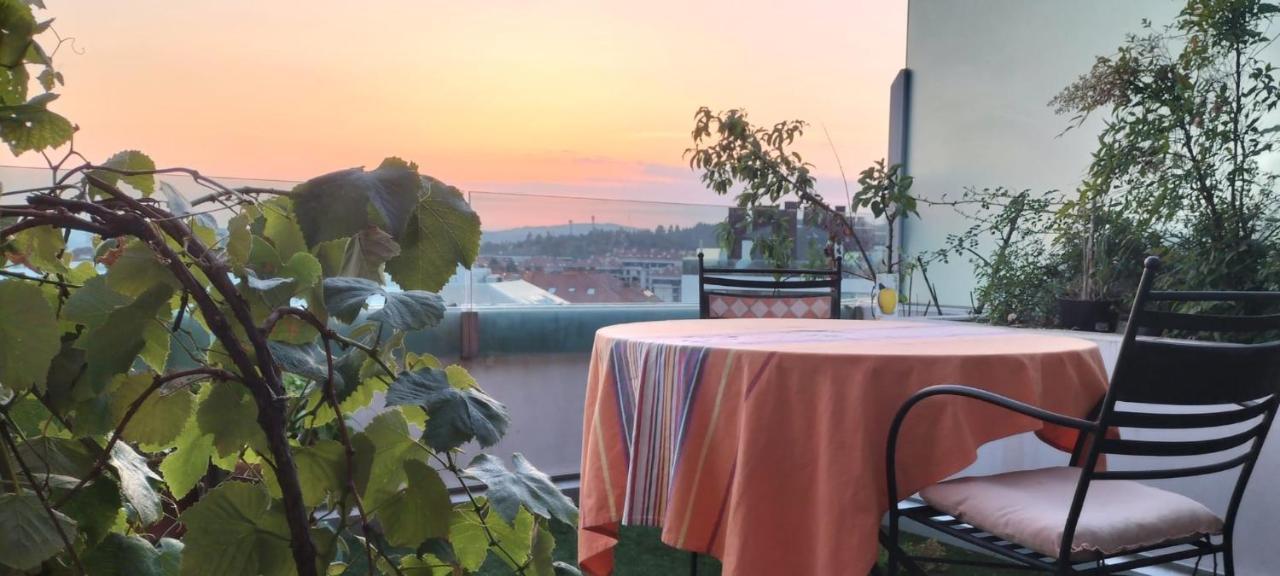Апартаменты Preciosa Habitacion Doble En Atico Con Terraza Сантьяго-де-Компостела Экстерьер фото
