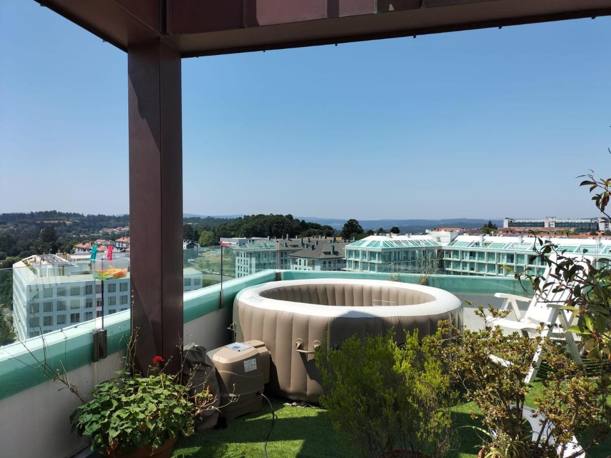 Апартаменты Preciosa Habitacion Doble En Atico Con Terraza Сантьяго-де-Компостела Экстерьер фото